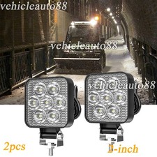 Snow Plow 2inch Sqaure Led Work Lights Truck Tractor Headlight Tractor Suv Utv