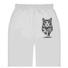 'Scared Cat Running' Adult Sweatpants / Joggers (JO052721)