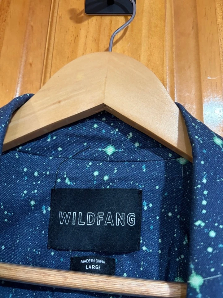 Blazer Wildfang The Essential Twill Doble Pecho Estampado de Estrellas Talla Grande Foto 3 de 4