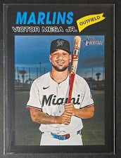 Victor Mesa Jr. 2026 Topps Heritage #257 Black Border Miami Marlins 