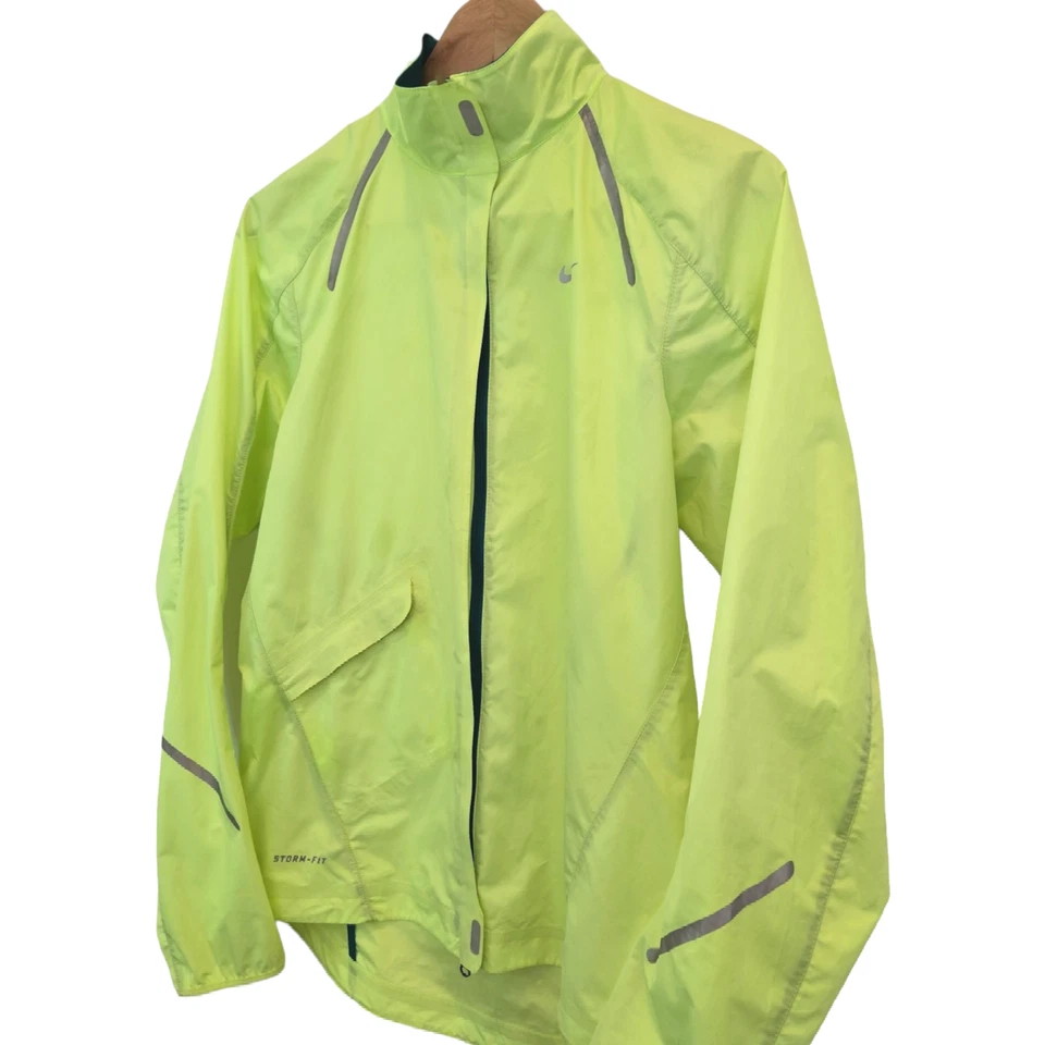Nike Storm-Fit Jacket Windbreaker Running Biking Yellow Women's Small - Image 2 of 4