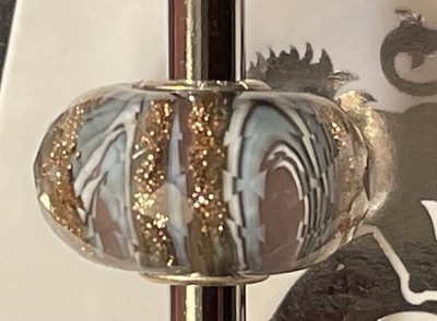 TROLLBEADS  GOLD GLITTER FACETED EVENT  BEAD  Gorgeous NEW!
