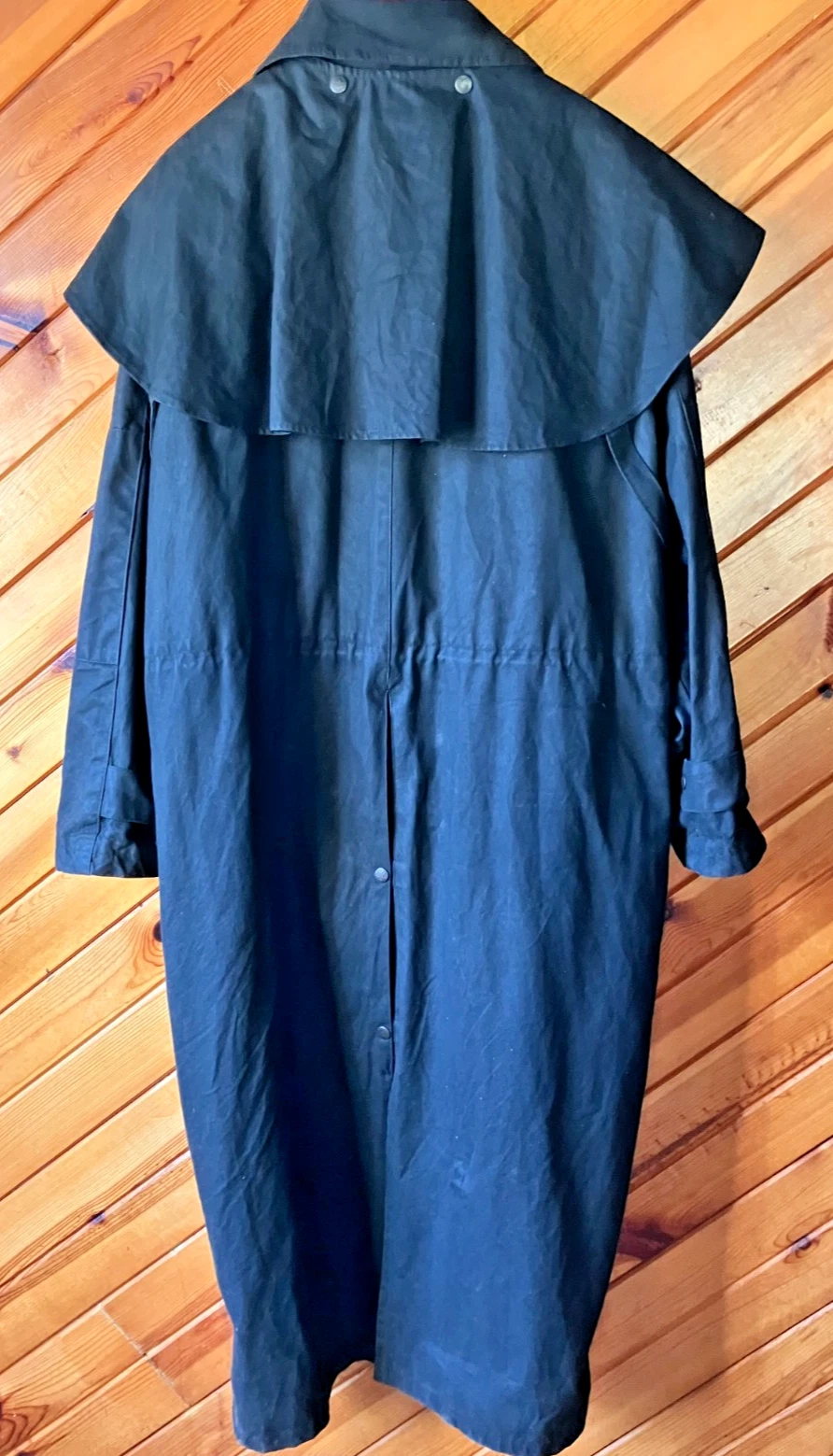 Kakadu Traders Mens Cotton Oilskin Duster Size Lg Drover Rain Coat Australia image 2