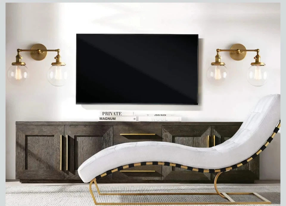 Phansthy Vintage 2 Light Wall Sconce Industrial Wall Light with Dual 5.9 Inches - Image 2 of 4