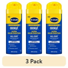 Odor-Fighting Spray Powder for Shoes, Unscented, 3-Pack 4.7 oz each 