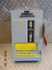 GE TG3222 60 AMP Fusible Safety Switch 60A 240V DISCONNECT