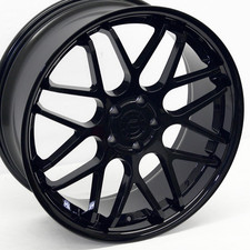 20 Gloss Black Downforce Dc8 Wheels Concave 20x8.5 20x10 5x114.3 05-26 Mustang 20 Gloss Black Downforce Dc8 Wheels Concave 20x8.5 20x10 5x114.3 05-26 Mustang