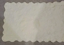 Yellow Matelasse Cotton Blend Scalloped Edge King Sham Made In Portugal By JCP 