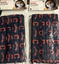 Adult Cleveland Indians 12 Lot Bundle  Face Masks 2 Packs 6 Mlb Official W-8