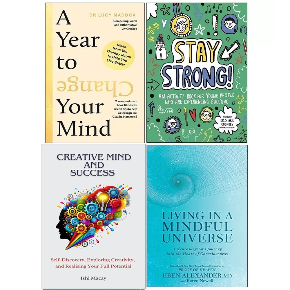 Creative Mind And Success,Year to Change Your,LivingMindful,Stay Strong 4 Books
