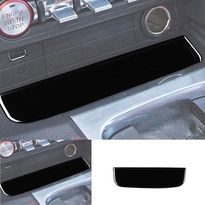 Cigarette Lighter Trim Gloss Black Middle Console Fit For Ford Mustang  2015-2020