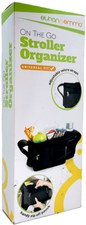 Universal Baby Stroller Organizer w/ Insulated Cup Holders Diaper Storage Black