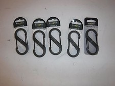 NEW LOT OF 5 NITE IZE SBP4-03-26B Carabiner Clip 3-1/2 In. Plastic GREEN P 