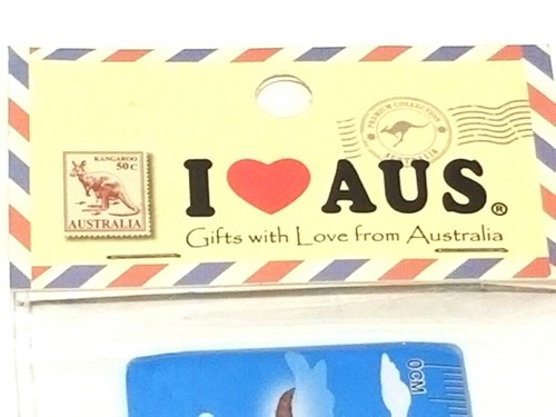 I Heart Australia Souvenir Bundle Juego de Reglas con Lápiz, Borrador Nuevo en Paquete I Heart Sydney - Imagen 7 de 9