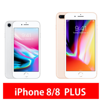 Apple iPhone 8/8 Plus Unlocked - Red, Gold, Silver, Gray - 64GB/128GB/256GB
