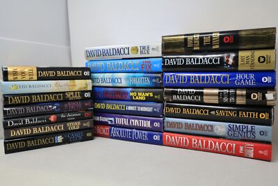 Lot of 21 Books by David Baldacci -  Hardcover
