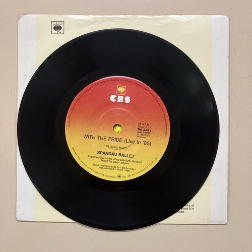 Spandau Ballet - Through The Barricades \ With The Pride (live '85) vinyl single - Picture 4 of 5
