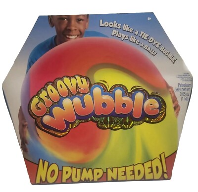 Groovy Wubble Bubble Ball Tie Dye Inflatable No Pump Needed Kids Toy New 