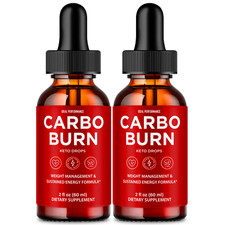 (2 Pack) Carbo Burn Weight Loss Drops for Burning Extra Fat & Boosting Energy