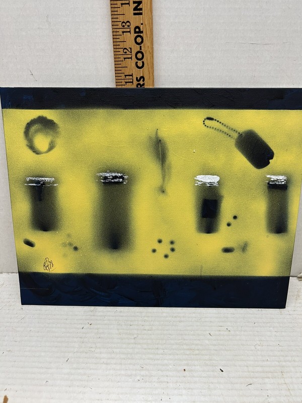 signed painting original “Hope From The Darkness “ 