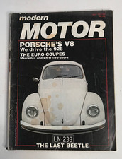 Modern Motor May 1977 Car Magazine BMW Experimental Turbo Poster Inside