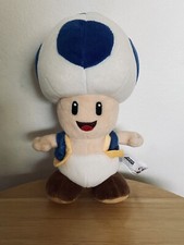 Little Buddy Super Mario All Star Collection BLUE TOAD Plush 2017 OFFICIAL