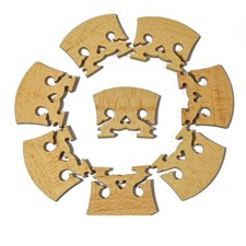 10x Violin Bridge Baroque Style Flame Maple V...