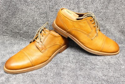 Ben Sherman mens size 10 brown cap toe leather derby dress  display picture 3