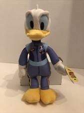 Just Play Disney Junior 10" Stuffed Plush Roadster Racer Donald Duck - New