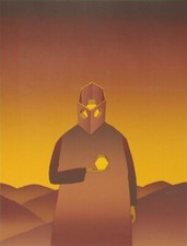 Jean-Michel Folon, Il Pensatore, Serigrafia, Firmato a matita