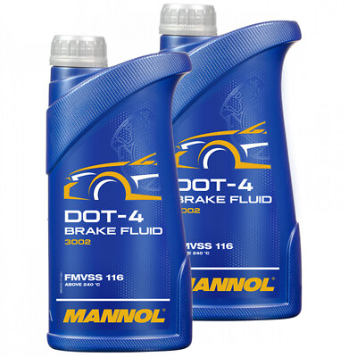 MANNOL DOT4 SAE J1703 1,82kg Roller Bremsflüssigkeit für ATU Benelli Kymco Vespa