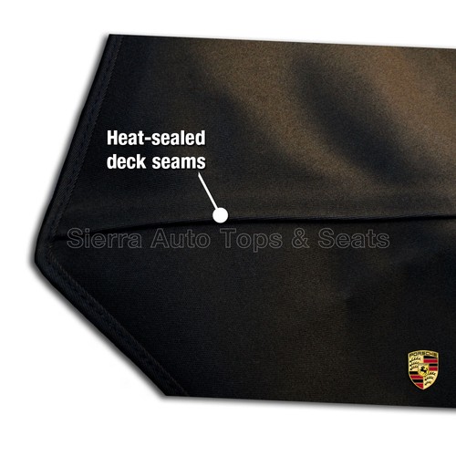 Fits: 1989-1995 Porsche 944/968 - Convertible Top, 2pc, Blue Haartz German - Picture 6 of 7