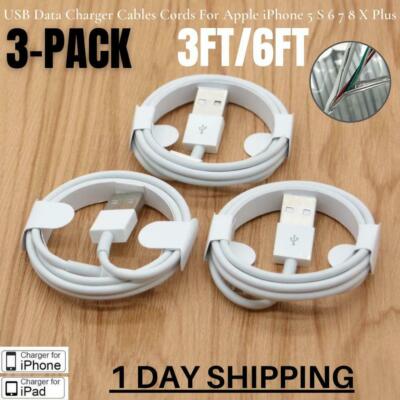 New USB Charger Cable For iPhone 14 13 12 11 Pro Max XR 8 7 Charging Data Cord