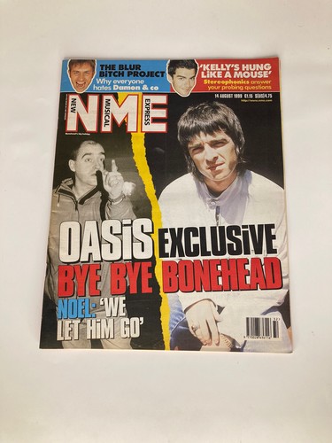 NME 14 August 1999 Oasis Bonehead Stereophonics Blur Zoe Ball New Musical Expres - Afbeelding 1 van 6