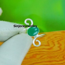 Green Onyx Gemstone 925 sterling silver handmade Gift Ring US size 5 to 10