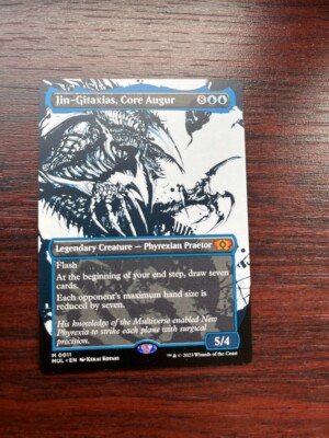 Magic The Gathering Commander Deck SHOWCASE JIN-GITAXIAS, CORE AUGUR -  Commander Card For Magic: The Gathering (Near Mint) Jin-Gitaxias MTG Card