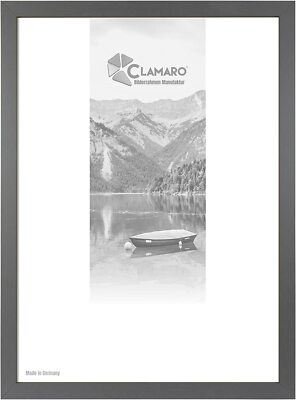 Bilderrahmen Stahlgrau CLAMARO Collage nach MaßFSC  Holz M3016 