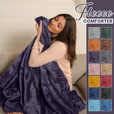 Super Soft Winter Thick Quilt Blanket Warm Silk Touch Feeling Healthy Sleep