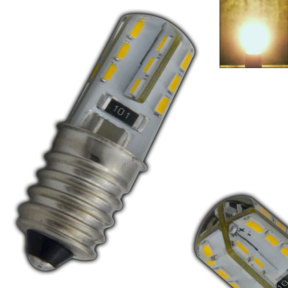 3x E14 mini LED 1,5 Watt 230V warmweiß Lampe Leuchtmittel Kühlschrank sehr klein - Bild 3 von 4