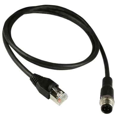 ASI-M12-RJ45-11103 Cable Assembly M12 Connector to RJ45 Male Connector 3 Meter