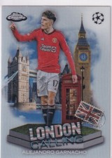 Topps Chrome Champions League 2023/24 No. LC-9 Alejandro Garnacho London Calling
