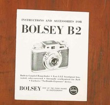 BOLSEY B2 INSTRUCTION BOOK/37905