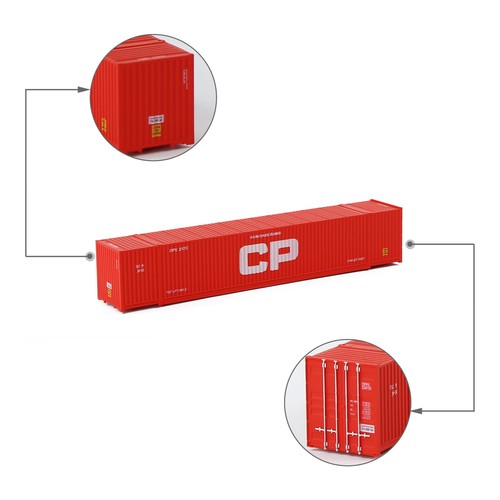 Evemodel N Scale 53ft 1:150 Shipping Container 53' Cargo Box with Magnets C15009 - Picture 11 of 28