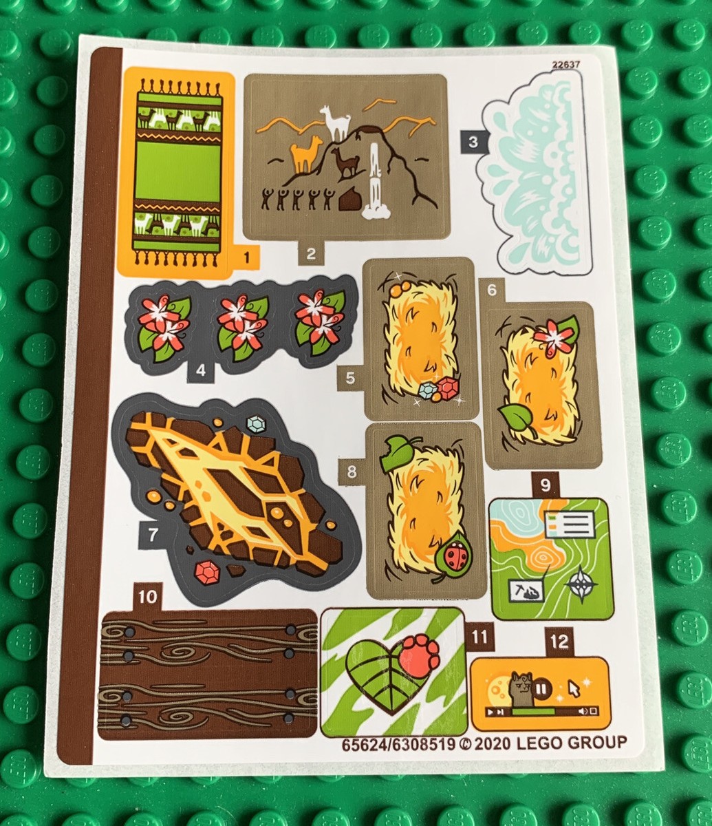 バイイー LEGO Friends Sticker Sheet for Set 41432 Alpaca Mountain Jungle