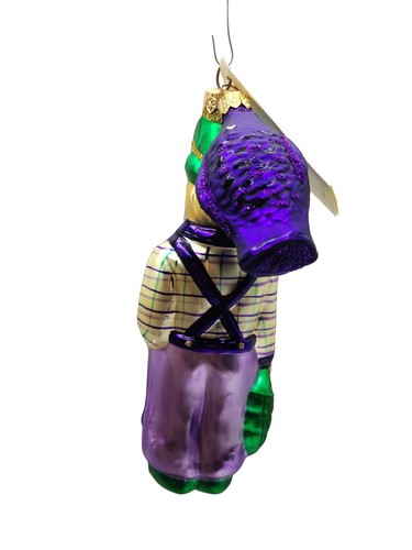 Patricia Breen Fisherboy and Fish Purple Summer Nautical Christmas Tree Ornament - Picture 10 of 12