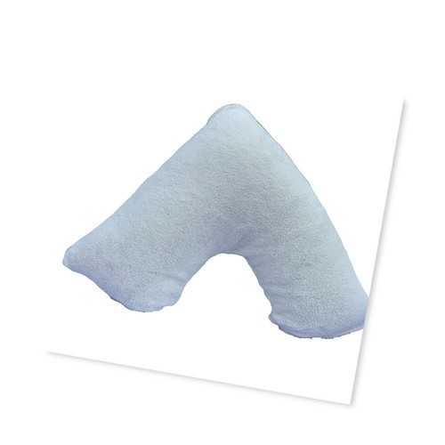 Teddy Bear Fleece V Pillowcase Cover Orthopedic Warm Back Neck Support V Case - Picture 5 of 9