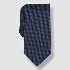 Michael Kors Men's Dario Houndstooth Tie - Dark Navy