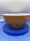 Vintage Pyrex Early American Brown Cinderella Bowl 442, 1- 1/2 Qt, 7.25"x3.5"