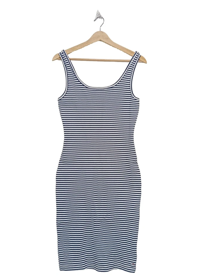 TOMMY HILFIGER Robe à bretelles Dames Robe T EU 36 bleu-blanc style décontracté - Photo 1/4