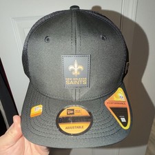 New Era New Orleans Saints NFL Adjustable Black Hat